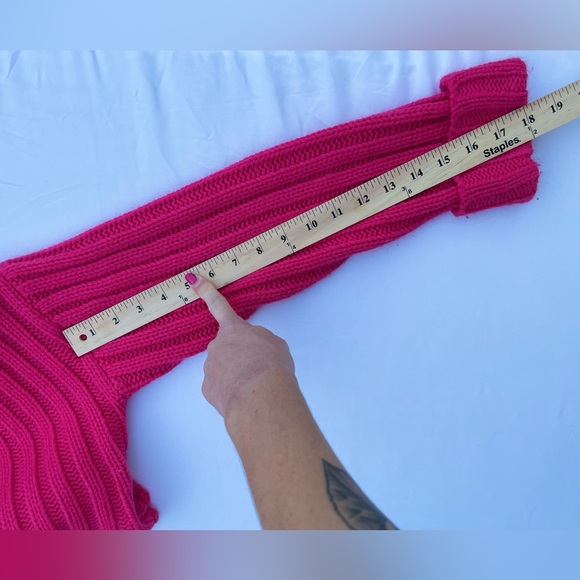 Lulu's Pink Ribbed Sweater - Picture 7 of 8
